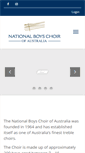 Mobile Screenshot of nationalboyschoir.com.au
