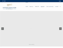 Tablet Screenshot of nationalboyschoir.com.au